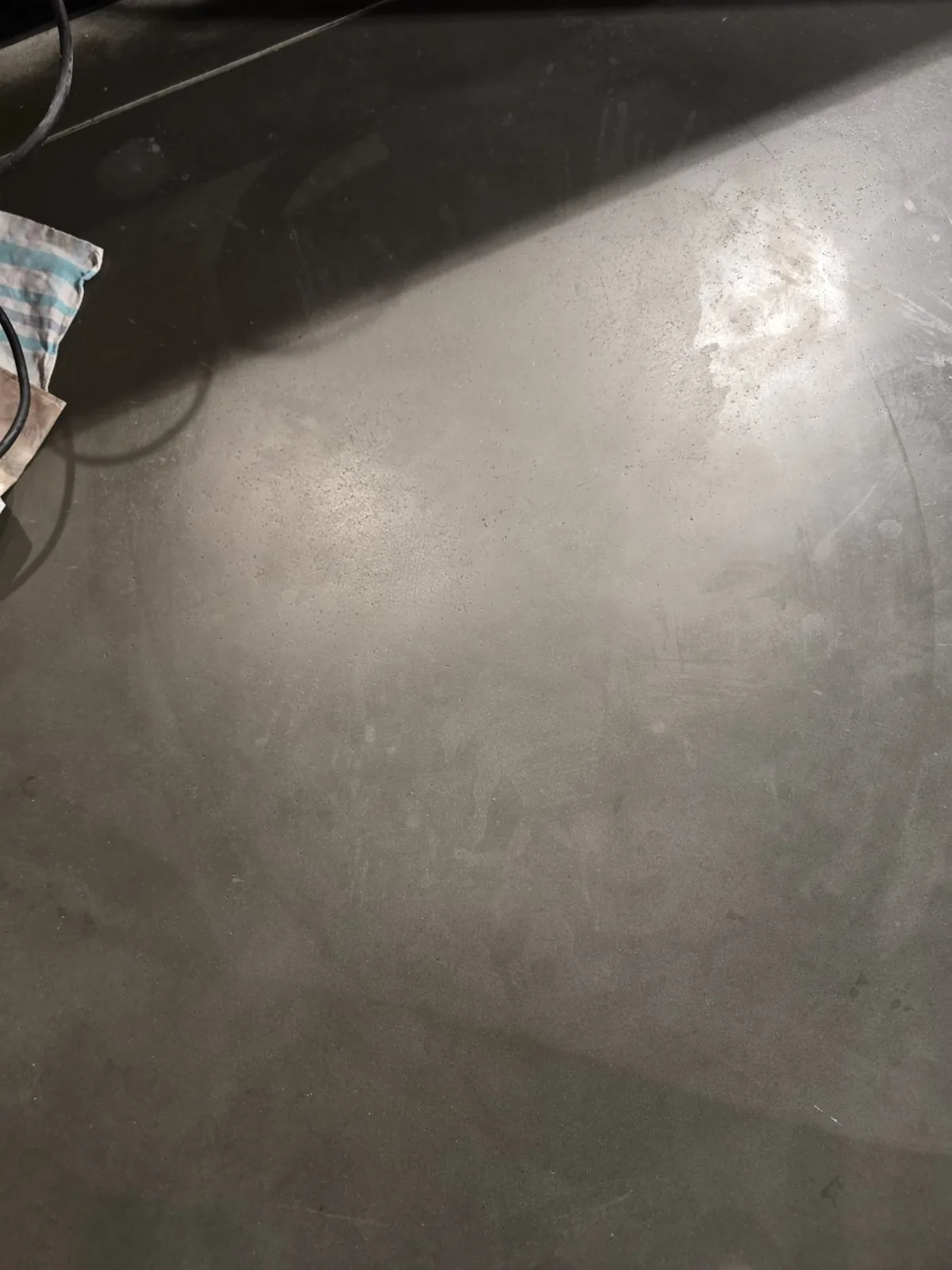 Gereinigter Boden nach dem Einsatz